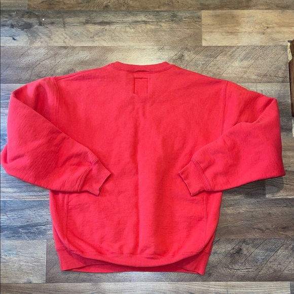 Vintage Neiman Marcus Vibrant Red Crewneck Sweatshirt size M Made in USA - Picture 8 of 8